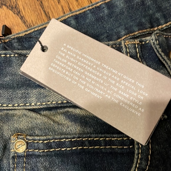 BALMAIN jeans NWT $1499 rare ripped with zippers - Picture 4 of 11